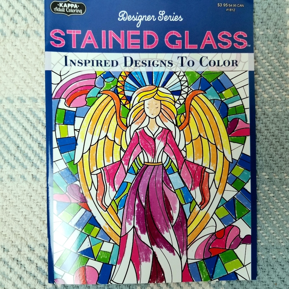 Adult Coloring Book - Stained Glass